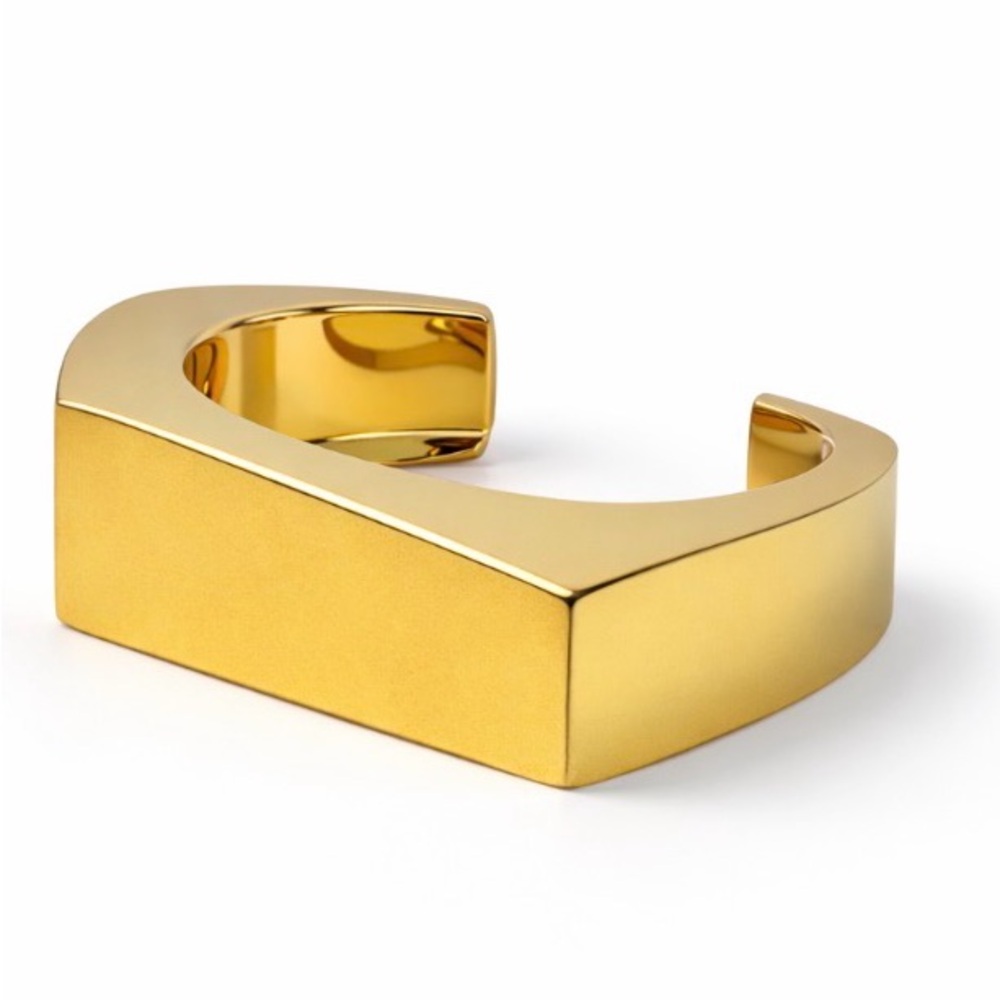 Gold Geometric Bangle Bracelet from Net-a-Porter